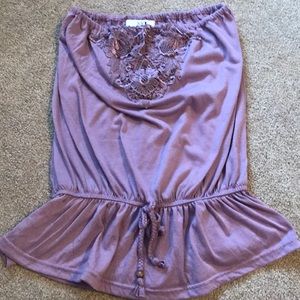 Lavender Strapless Top